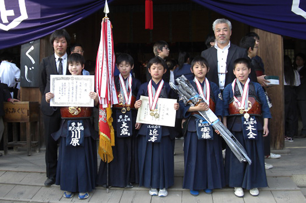 第39回砥鹿神社例祭奉納少年少女剣道大会 小学生の部 優勝 洗心道場チーム