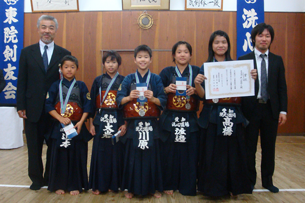 第41回東別院洗心道場少年剣道大会　小学生の部・準優勝　洗心道場