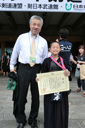 第36回全日本選抜少年剣道個人錬成大会 敢闘賞 近本太郎