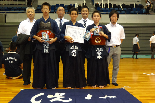 門真市剣友会創立50周年記念少年剣道大会 中学生 洗心道場Aチーム