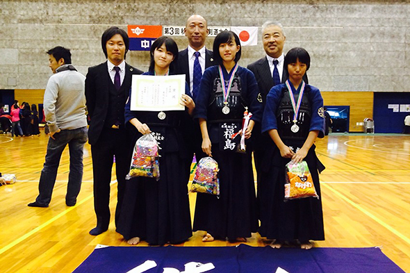 第3回秋田杯少年剣道大会 中学生女子の部 準優勝 東院剣友会